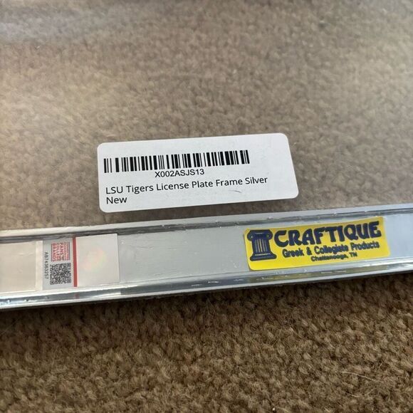 Louisiana State University LSU Tigers License Plate Frame *New* - Picture 4 of 4